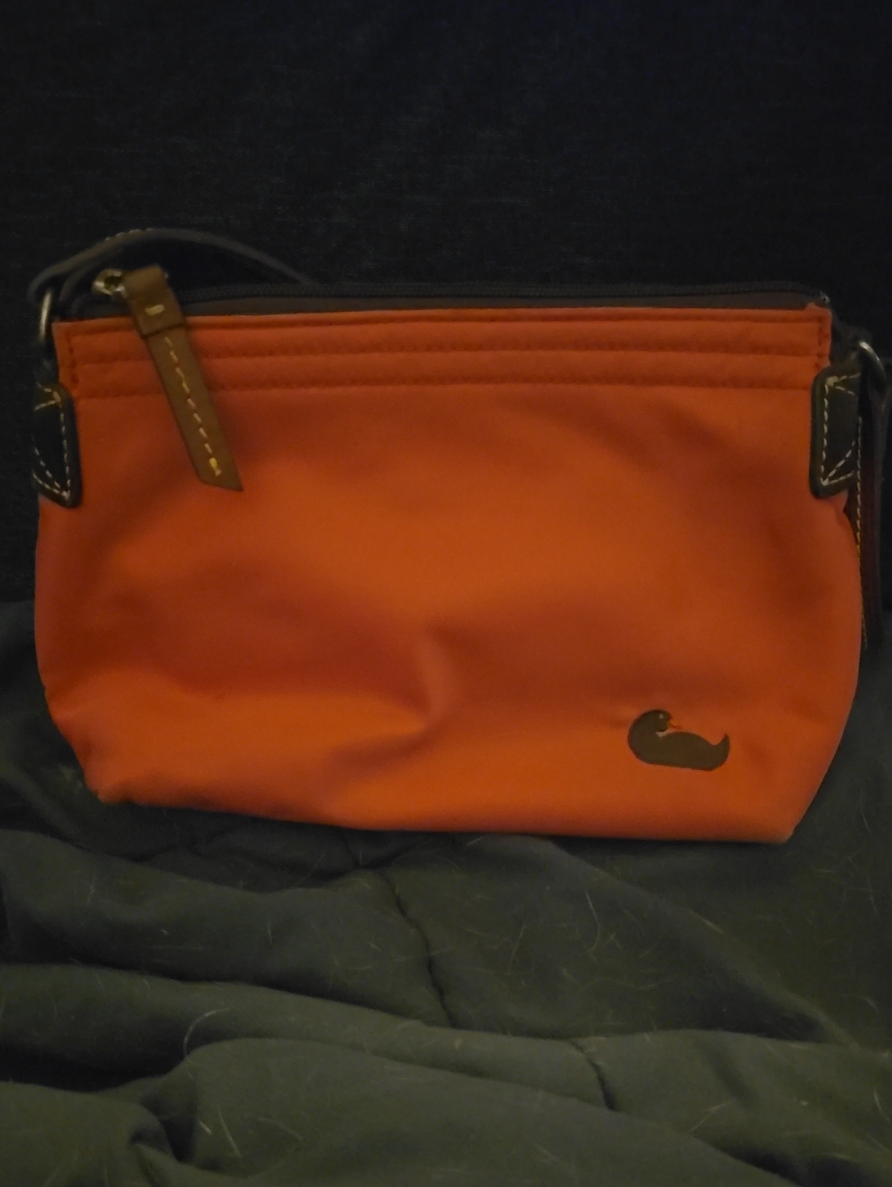 Men's Orange Crossbody Pouch Bag